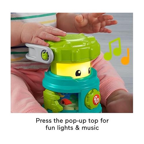피셔프라이스 Fisher-Price Baby Learning Toy Laugh & Learn Camping Fun Lantern, Pretend Camping Gear with Lights & Music for Infants Ages 6+ Months