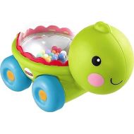 Fisher-Price Baby Crawling Toy Poppity Pop Turtle Push-Along Vehicle with Ball Popping Sounds for Infants Ages 6+ Months?