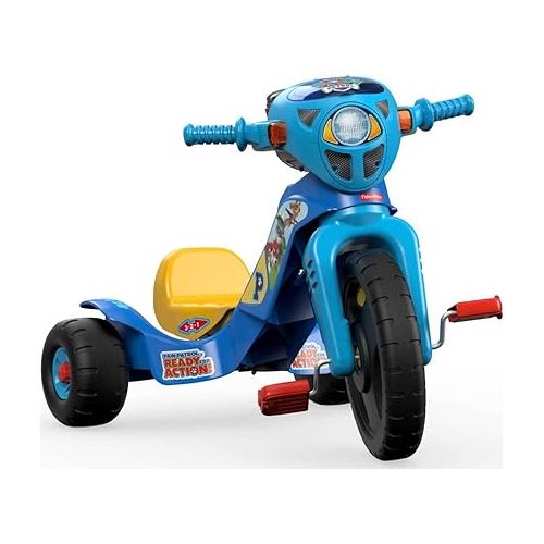 피셔프라이스 Fisher-Price PAW Patrol Toddler Tricycle Lights & Sounds Trike Bike with Handlebar Grips and Storage for Preschool Kids