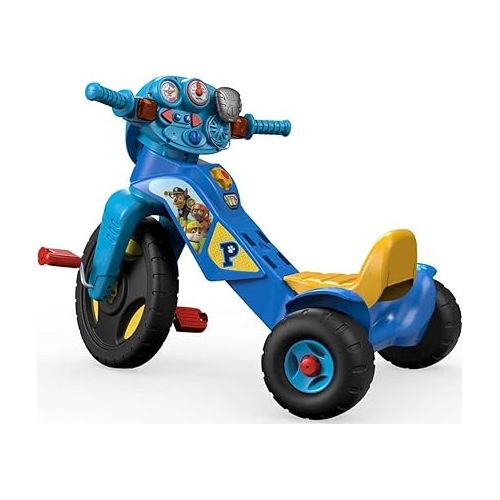 피셔프라이스 Fisher-Price PAW Patrol Toddler Tricycle Lights & Sounds Trike Bike with Handlebar Grips and Storage for Preschool Kids
