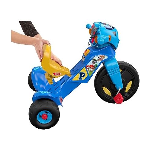 피셔프라이스 Fisher-Price PAW Patrol Toddler Tricycle Lights & Sounds Trike Bike with Handlebar Grips and Storage for Preschool Kids