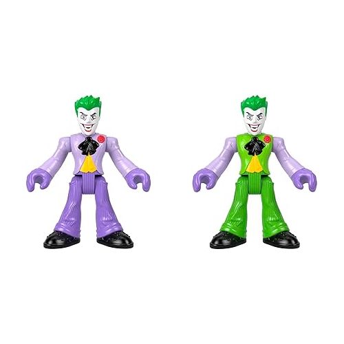 피셔프라이스 Fisher-Price Imaginext DC Super Friends Batman Toy The Joker Funhouse Playset Color Changers with 2 Figures & Accessories for Ages 3+ Years