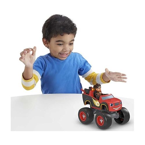 피셔프라이스 Fisher-Price Blaze and The Monster Machines Toy Truck & Figure Set, Ninja Blaze & AJ, Preschool Racing Play Ages 3+ Years