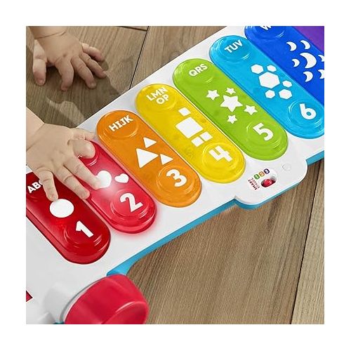 피셔프라이스 Fisher-Price Baby to Toddler Learning Toy Giant Light-Up Xylophone Pull-Along with Music & Phrases for Ages 9+ Months