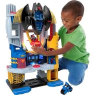 Fisher-Price Imaginext DC Super Friends Batman Toy, Ultimate Headquarters Playset 2-Ft Tall, Lights Sounds & 10 Pieces for Kids Ages 3+ Years