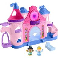 Fisher-Price Little People Toddler Playset Disney Princess Magical Lights & Dancing Castle Musical Toy with 2 Figures for Ages 18+ Months