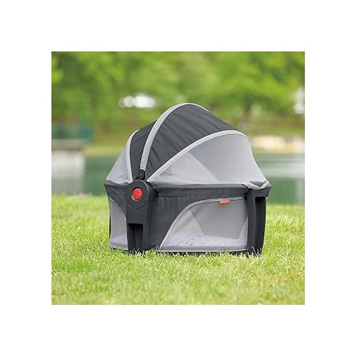 피셔프라이스 Fisher-Price Portable Bassinet and Play Space On-the-Go Baby Dome with Developmental Toys and Canopy, Arrows Away