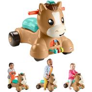 Fisher-Price Baby Learning Toy, Walk Bounce & Ride Pony Musical Walker & Ride-On for Infants & Toddlers Ages 9+ Months (Amazon Exclusive)
