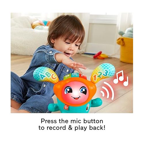 피셔프라이스 Fisher-Price Baby & Toddler Learning Toy DJ Bouncin’ Beats with Music Lights & Bouncing Action for Ages 9+ Months