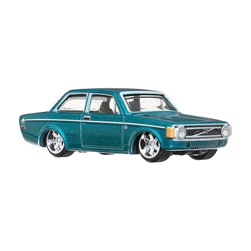 피셔프라이스 Hot Wheels Car Culture Circuit Legends Vehicles for 3 Kids Years Old & Up, 74 Volvo 142 Gl, Premium Collection of Car Culture 1:64 Scale Vehicles