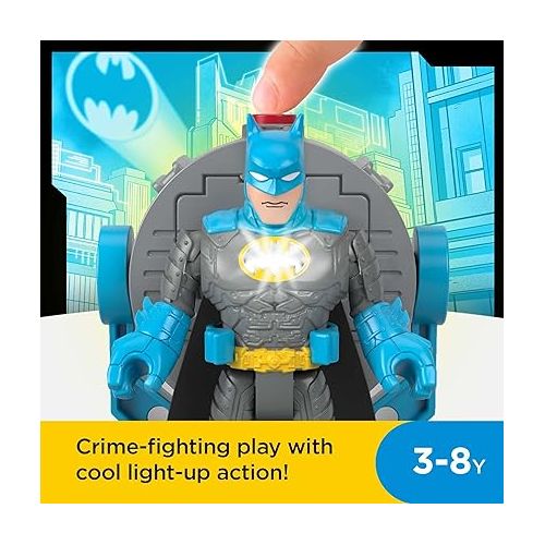 피셔프라이스 Fisher-Price Imaginext DC Super Friends Batman Toys Bat-Tech Bat-Signal Multipack with 4 Figures & Accessories for Pretend Play Ages 3+ Years