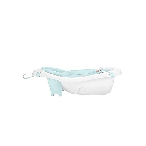 피셔프라이스 Fisher-Price Baby to Toddler Bath 4-In-1 Sling ‘N Seat Tub with Removable Infant Support and 2 Toys, Pacific Pebble