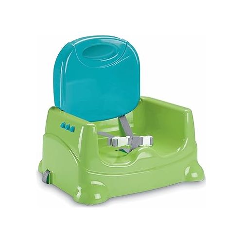 피셔프라이스 Fisher-Price Portable Toddler Booster Seat, Healthy Care, Travel Dining Chair with Dishwasher Safe Tray, Green