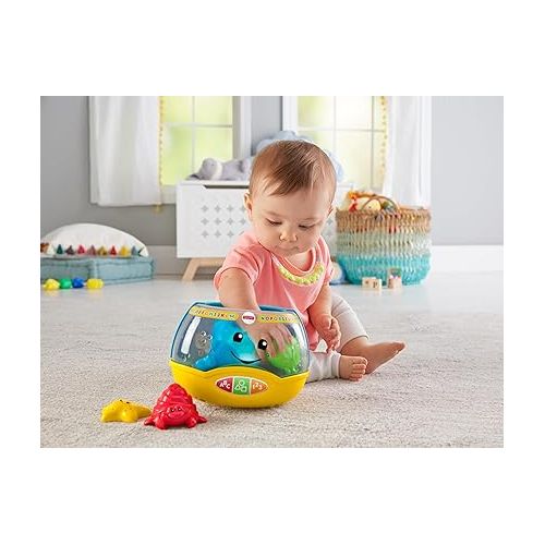 피셔프라이스 Fisher-Price Baby & Toddler Toy Laugh & Learn Magical Lights Fishbowl with Smart Stages Learning Content for Infants Ages 6+ Months