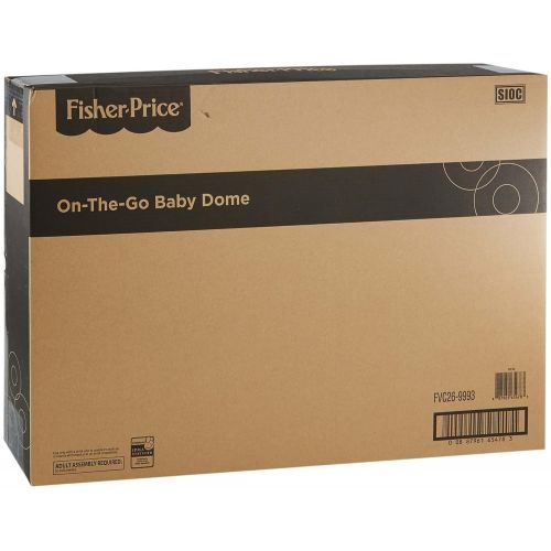 피셔프라이스 Fisher-Price On-The-Go Baby Dome, Gray and White