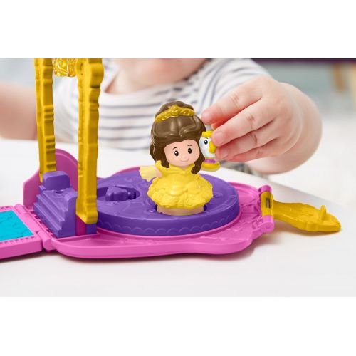 피셔프라이스 Fisher-Price Little People Disney Princess, Belles Fold n Go Rose