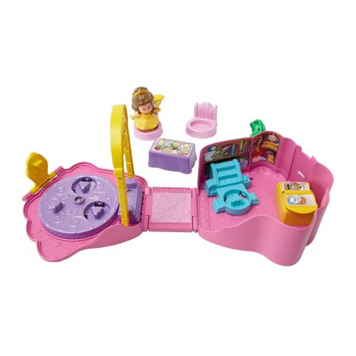 피셔프라이스 Fisher-Price Little People Disney Princess, Belles Fold n Go Rose