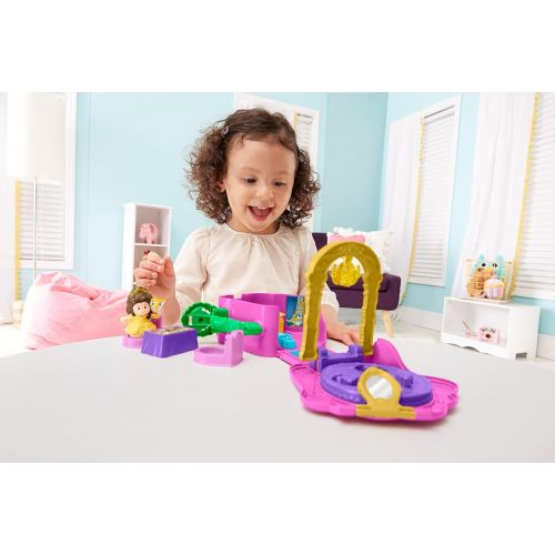 피셔프라이스 Fisher-Price Little People Disney Princess, Belles Fold n Go Rose