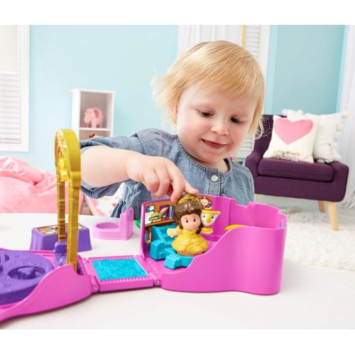 피셔프라이스 Fisher-Price Little People Disney Princess, Belles Fold n Go Rose