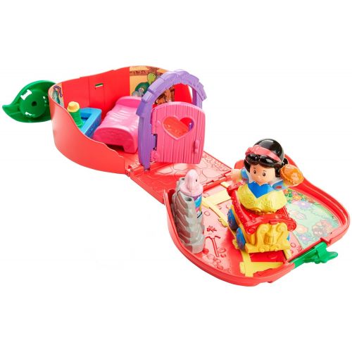 피셔프라이스 Fisher-Price Little People Disney Princess, Snow Whites Fold n Go Apple