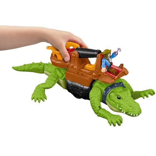 피셔프라이스 Fisher-Price Imaginext Walking Croc & Pirate Hook