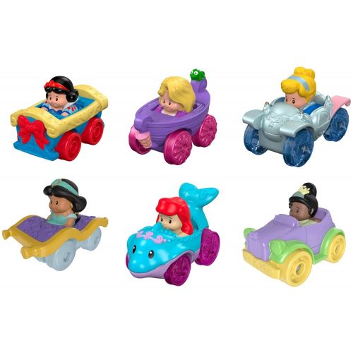 피셔프라이스 Fisher-Price Little People Disney Princess, Wheelies Gift Set (6 Pack) [Amazon Exclusive]