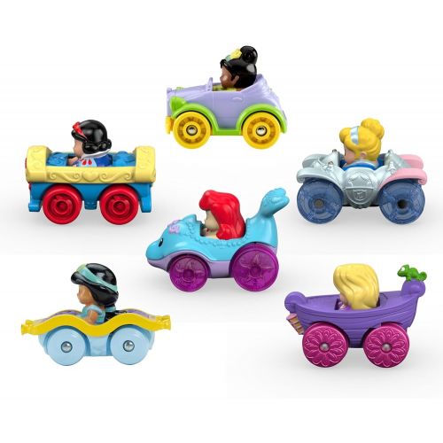 피셔프라이스 Fisher-Price Little People Disney Princess, Wheelies Gift Set (6 Pack) [Amazon Exclusive]