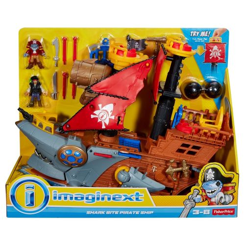 피셔프라이스 Fisher-Price Imaginext Shark Bite Pirate Ship