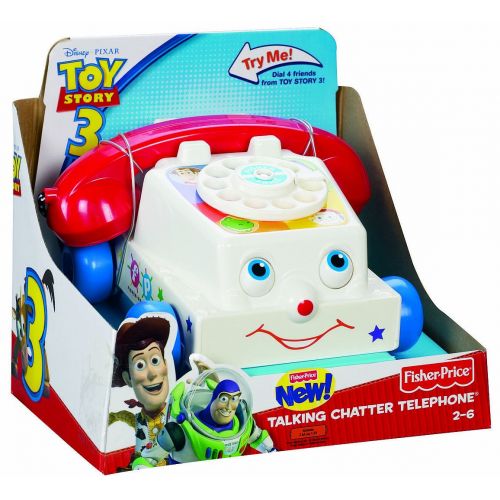 피셔프라이스 Fisher-Price Disney/Pixar Toy Story 3 Big Talking Chatter Telephone