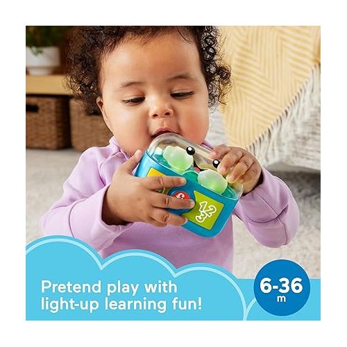 피셔프라이스 Fisher-Price Baby & Toddler Toy Laugh & Learn Play Along Ear Buds with Music Lights & Fine Motor Activities for Infants Ages 6+ Months