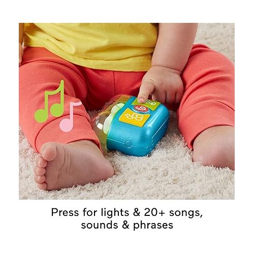 피셔프라이스 Fisher-Price Baby & Toddler Toy Laugh & Learn Play Along Ear Buds with Music Lights & Fine Motor Activities for Infants Ages 6+ Months