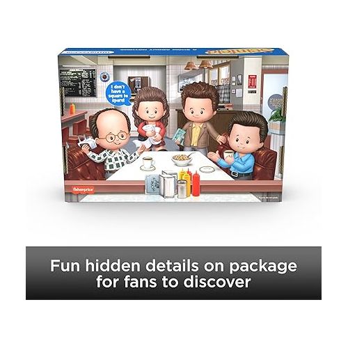 피셔프라이스 Little People Collector Seinfeld Tv Series Special Edition Set in Display Gift Box for Adults & Fans, 4 Figures