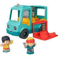 Fisher-Price Little People Musical Toddler Toy Serve It Up Food Truck Vehicle with 2 Figures for Pretend Play Kids Ages 1+ Years?