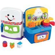 Fisher-Price Baby & Toddler Toy Laugh & Learn Learning Kitchen Playset with Music Lights & Bilingual Content for Infants Ages 6+ Months