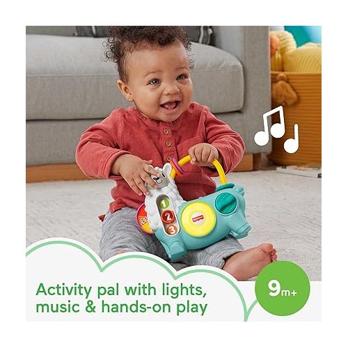 피셔프라이스 Fisher-Price Linkimals Learning Toy 123 Activity Llama with Interactive Music & Lights for Baby & Toddler Ages 9+ Months