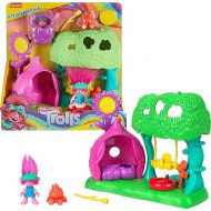 Fisher-Price Imaginext DreamWorks Trolls Toys Flower Fun Campsite Playset with Poppy Figure for Pretend Play Kids Ages 3+ Years