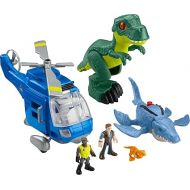 Fisher-Price Imaginext Jurassic World Dinosaur Toys, Dino Chopper with 3 Dinosaurs and Owen Grady Figure for Preschool Kids Ages 3+ Years