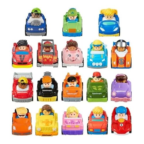 피셔프라이스 Little People Wheelies Vehicles - 6 Pack