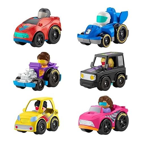 피셔프라이스 Little People Wheelies Vehicles - 6 Pack