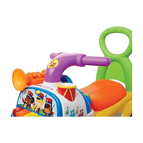 피셔프라이스 Fisher-Price Little People Music Parade Ride-On, Plays 5 Marching Tunes & Other Sounds! Perfect for Toddler Boys & Girls Ages 1, 2, & 3 Years Old - Helps Foster Motor Skills [Amazon Exclusive]