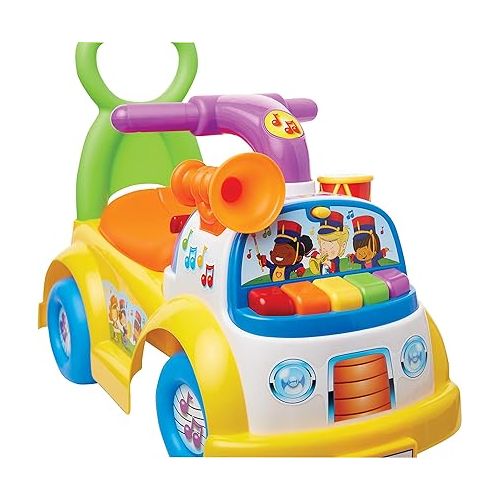 피셔프라이스 Fisher-Price Little People Music Parade Ride-On, Plays 5 Marching Tunes & Other Sounds! Perfect for Toddler Boys & Girls Ages 1, 2, & 3 Years Old - Helps Foster Motor Skills [Amazon Exclusive]