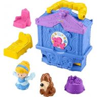 Fisher-Price Little People Toddler Toy Disney Princess Cinderella On-The-Go Playset with Figures for Pretend Play Kids Ages 18+ Months