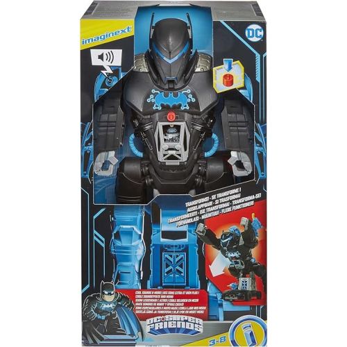 피셔프라이스 Fisher-Price Imaginext DC Super Friends Batman Playset Bat-Tech Batbot 2-Ft-Tall Robot with Lights Sounds & 11 Play Pieces for Ages 3+ Years