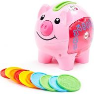 Fisher-Price Baby & Toddler Toy Laugh & Learn Smart Stages Piggy Bank with Educational Songs & Phrases for Infants Ages 6+ Months