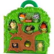 Fisher-Price Little People Toddler Toy Forest Friends Carry Case Playset with Animal Figures for Pretend Play Kids Ages 1+ Years