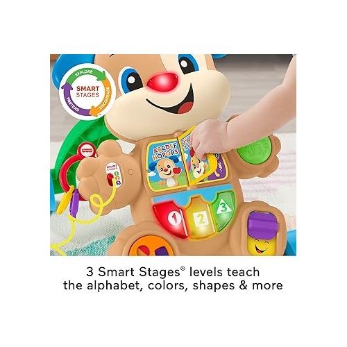 피셔프라이스 Fisher-Price Baby Toy Laugh & Learn Smart Stages Learn with Puppy Walker with Music Lights & Activities for Infants Ages 6+ Months