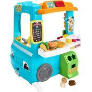 Fisher-Price Toddler Learning Toy Laugh & Learn Servin’ Up Fun Food Truck Electronic Playset with 24 Accessories for Kids Ages 18+ Months