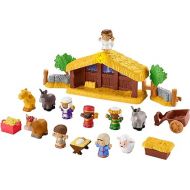 Fisher-Price Little People Toddler Toy Nativity Set with Music Lights and 18 Pieces for Christmas Play Ages 1+ Years