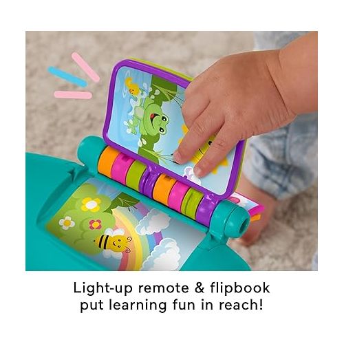 피셔프라이스 Fisher-Price Toddler Learning Toy Laugh & Learn Smart Stages Chair with Music Lights & Activities for Infants Ages 1+ Years, Teal
