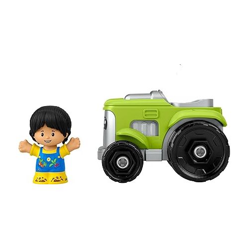 피셔프라이스 Little People Fisher-Price Toddler Toy Tractor and Farmer Character Figure for Preschool Play Ages 1+ Years